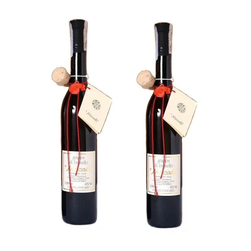 HOT SALE GRAPPA DI BRUNELLO 500ml FOR EXPORT BOX 2 BOTTLES