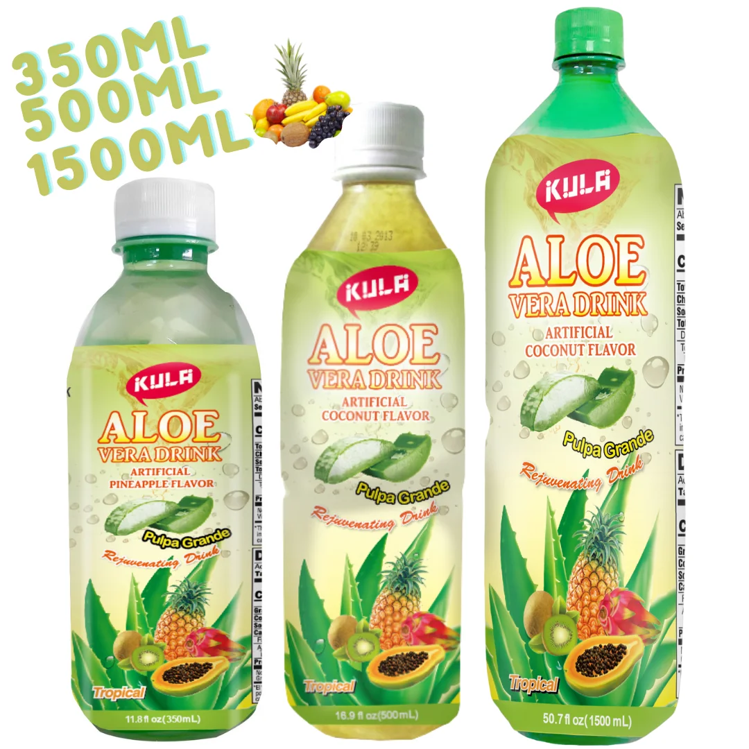500ML PET Bottles Aloe Vera Drink Peach Flavor