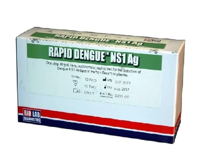 Быстрый комбинированный тест-карточка для быстрой диагностики Денге NS1 + IgG/IgM
