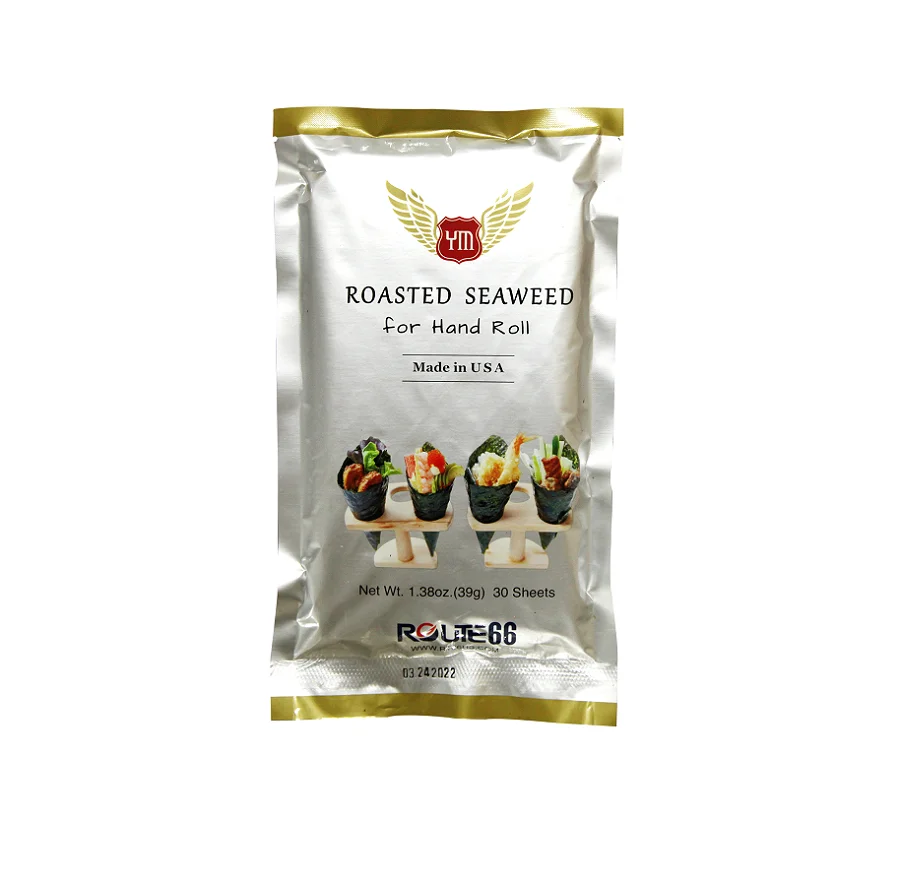 YM Roasted Seaweed Hand Roll Premium Nori for Sushi