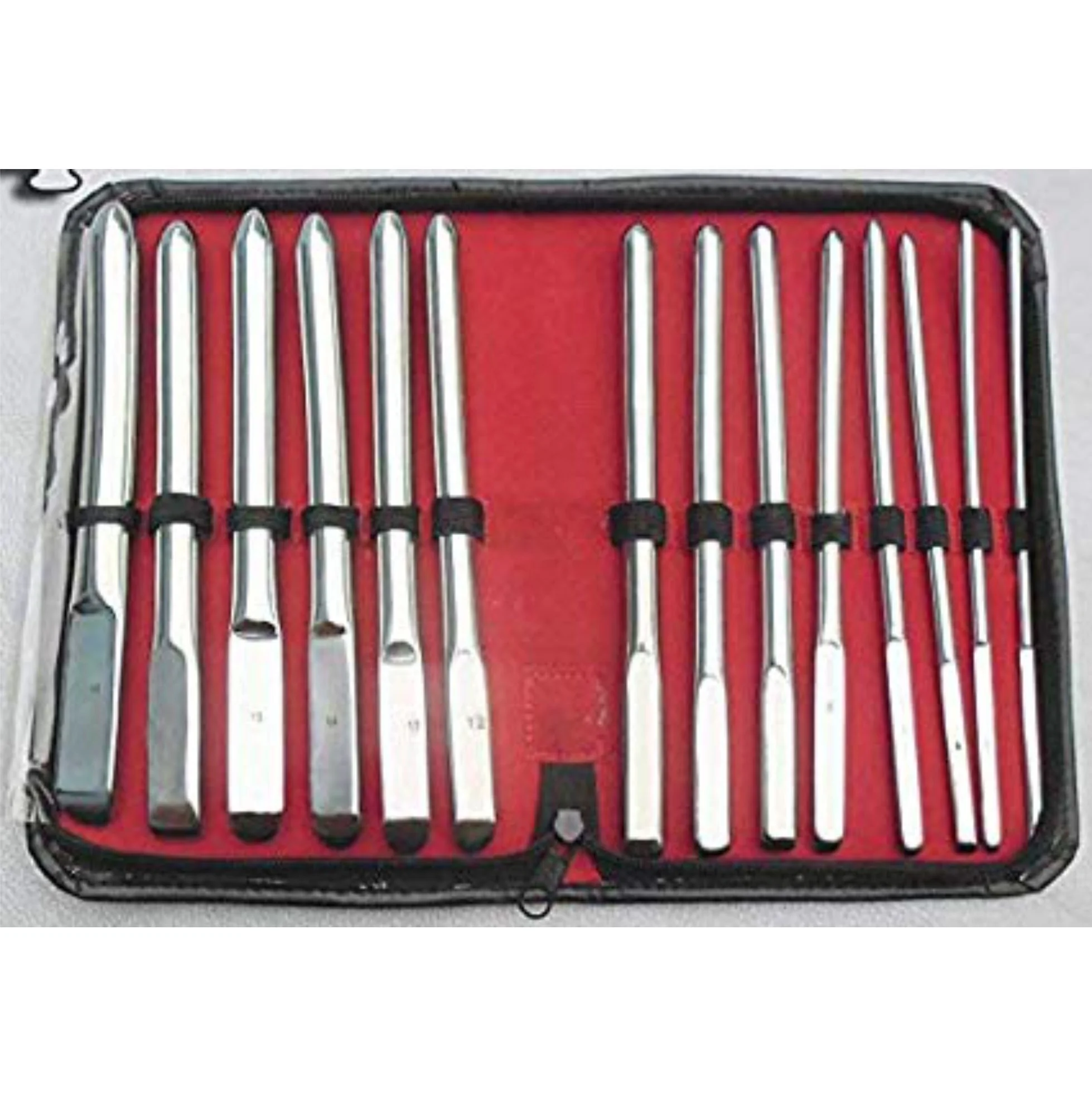 
Hegar Uterine Dilator Sounds set of 14 pieces single ended Surgical Instruments MGI-GYN-03 