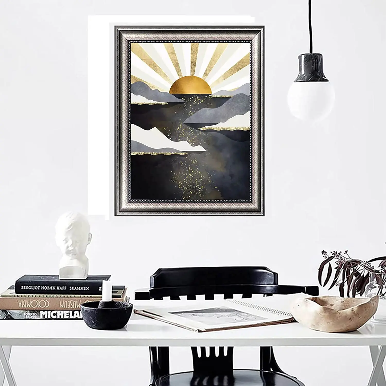 Diamond Painting Mountain Kit Diamond Art Kits for Adults,Abstract Scenery Paint with Diamonds Round for Gift Wall Decor