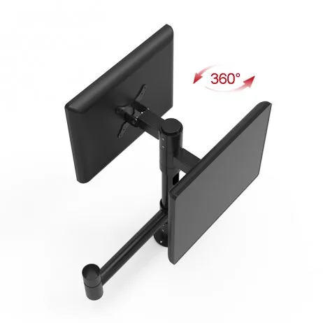Tech Lab Pole Mount Stand Mounting Solutions for Pos Commercial Display System Rotate 360 Around the Pole be Adjustable