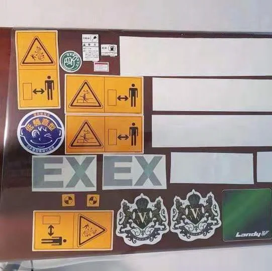 Hot sales Excavator Whole Machine Body Sticker Exterior  decorative sticker