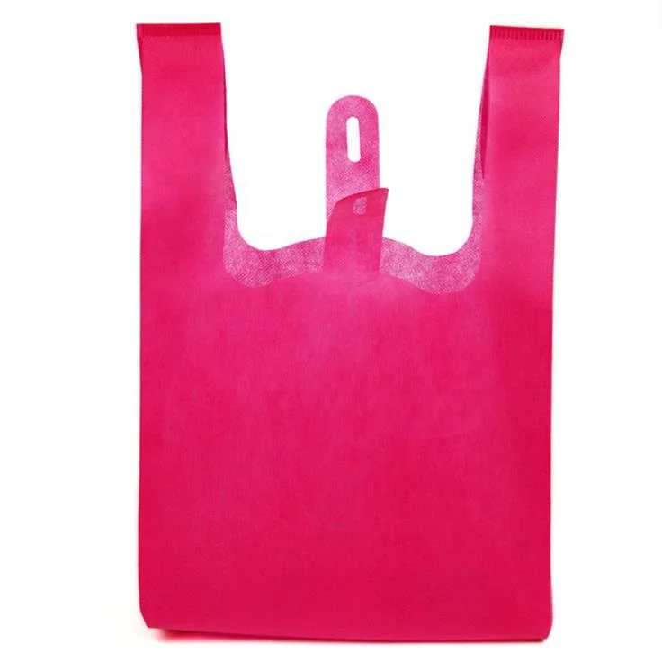 Vietnam Factory Custom Grocery T-shirt Vest Non-woven Reusable Shopping Bag