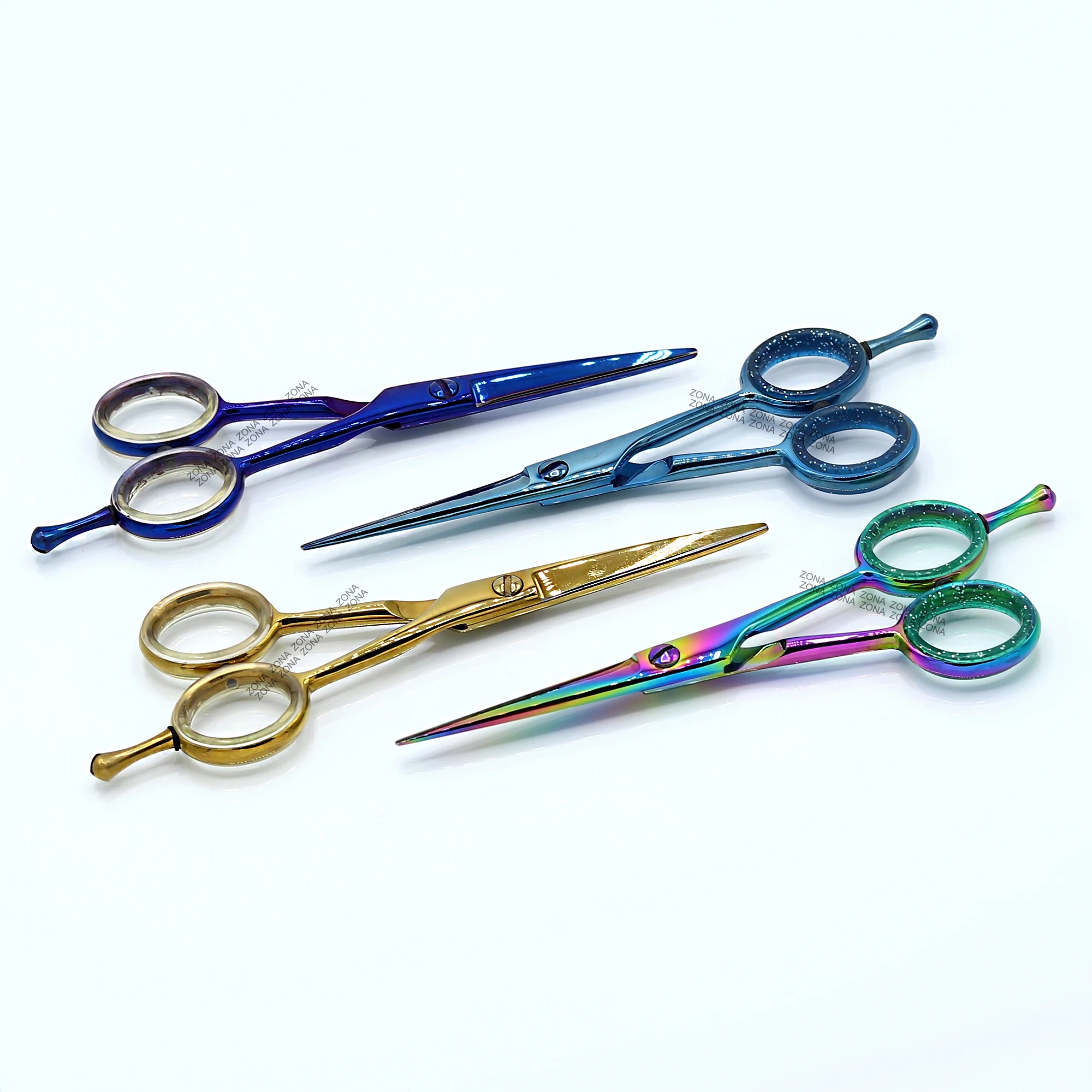 Get Custom Private Label Hairdressing Scissors Multicolor Hair Scissors Stainless Steel Barber Scissors and Razor