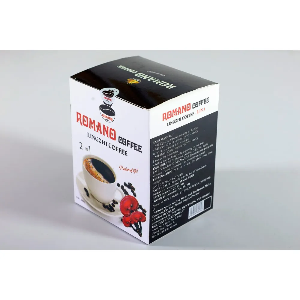 
Romano Coffee Lingzhi Coffee 2 in 1 made in Vietnam with Cheap Price 
