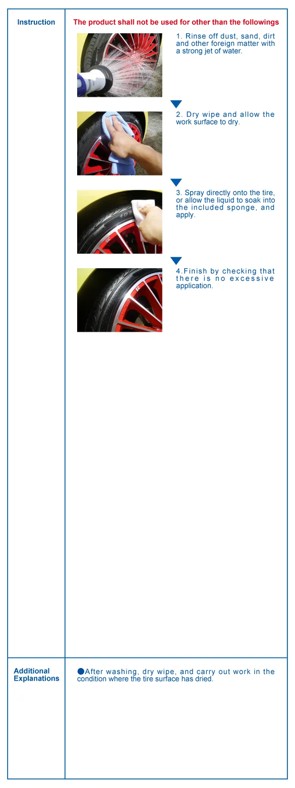 OLEAGINOUS TIRE WAX 16L glazing coating for car tire business use by SENSHA