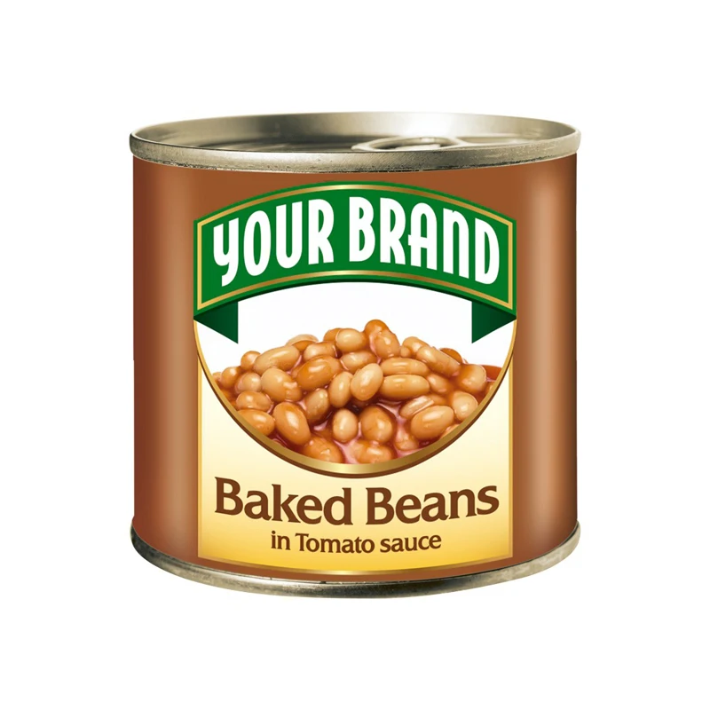 High Quality Made In Italy Your Brand Baked beans in Tomato Sauce in cans Easy-open tins 12x236ml for export