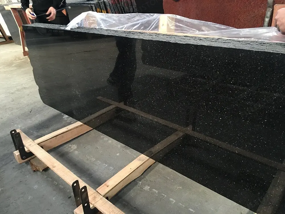
Black Galaxy Granite Slabs , Tiles 