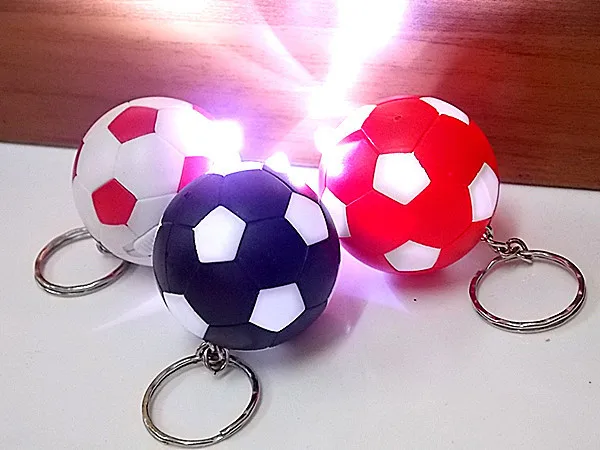 
football with flash light keychain for souvenir promotional goods 