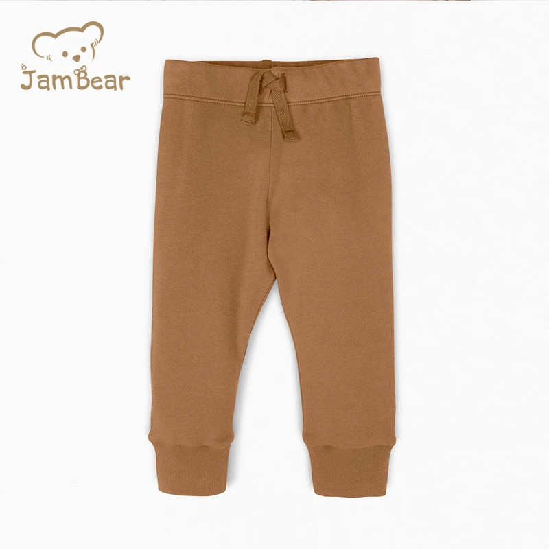 JamBear/органические спортивные штаны для малышей; Детские штаны для бега из органического хлопка; Однотонные штаны для малышей; Оптовая продажа
