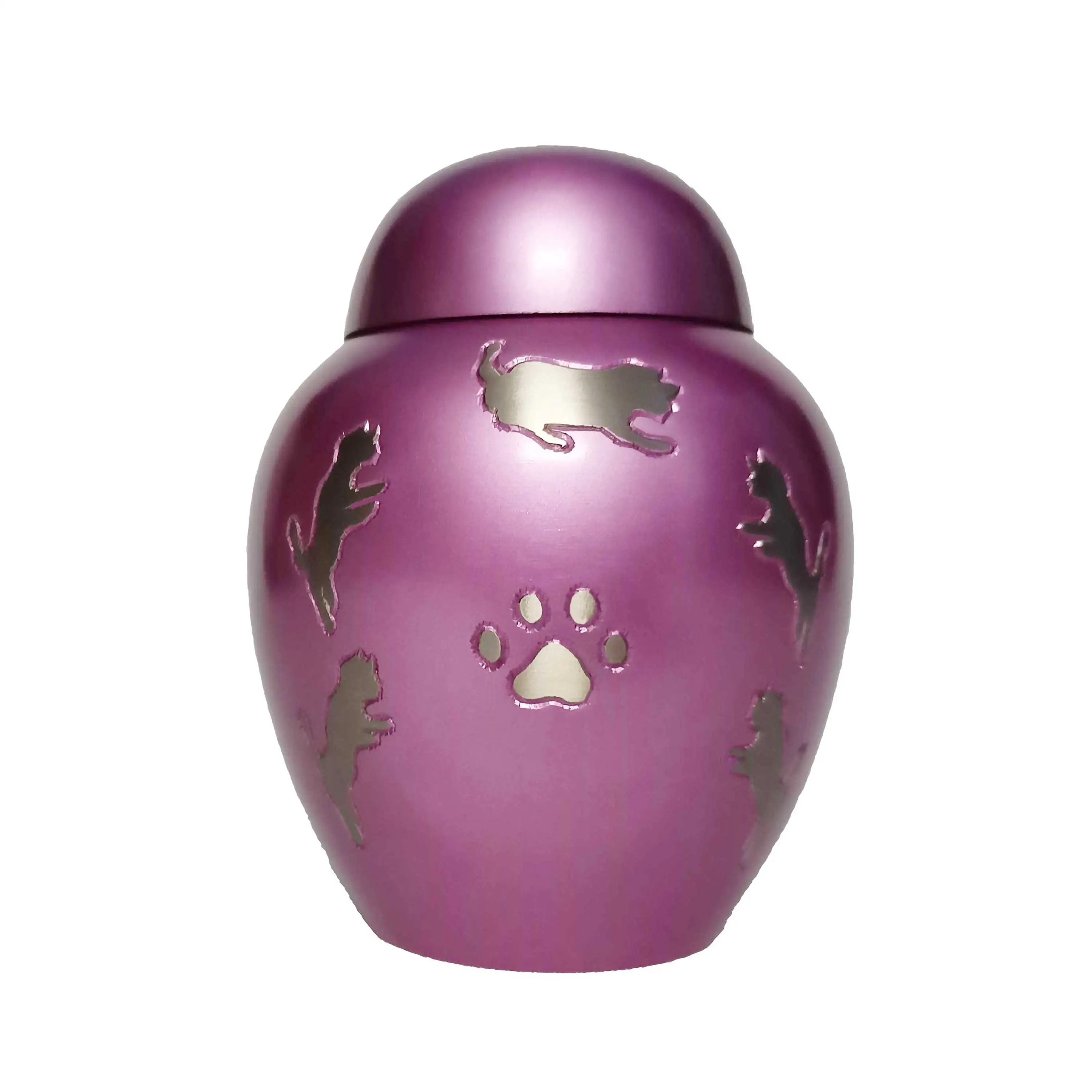 Brass Raspberry & Golden Pet Urn High Quality Classic Design Metal Cremation Urns With Slate Finished Hot Selling Brass Ashes ME