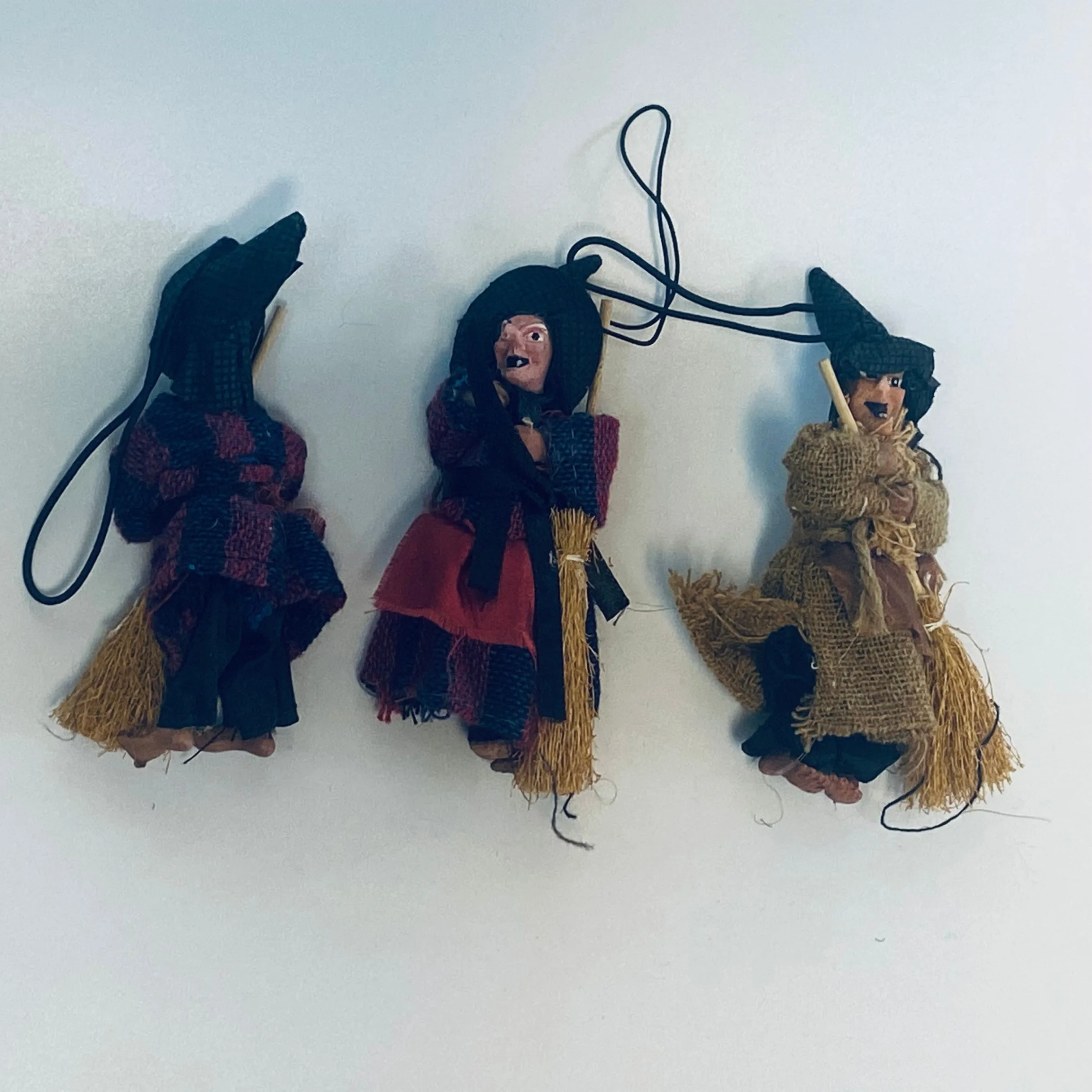 Halloween decoration figurines witch hat doll broom Ornaments