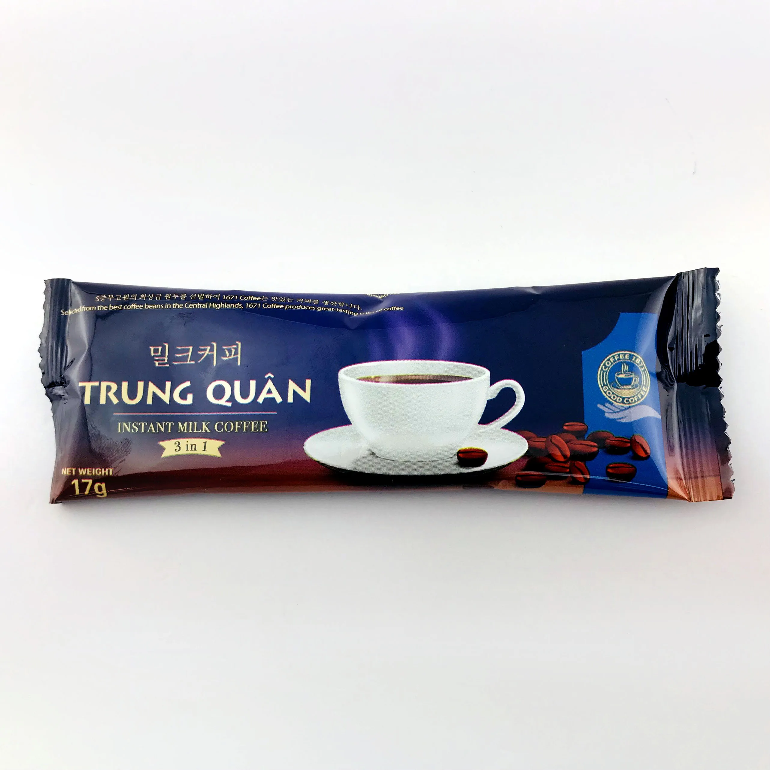 Low Price Low MOQ Korea Pure Organic Morning Instant Coffee 2in1 2.5g Pack Vietnam Wholesale Coffee