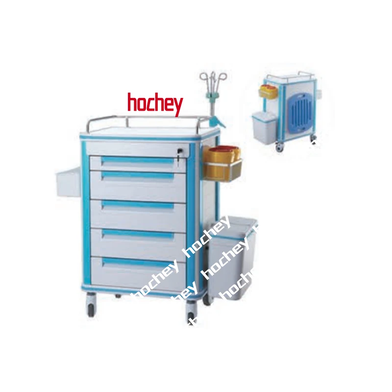 Durable Hospital ABS Emergency Medical Nursing Trolley abs icu emergency medicine trolley