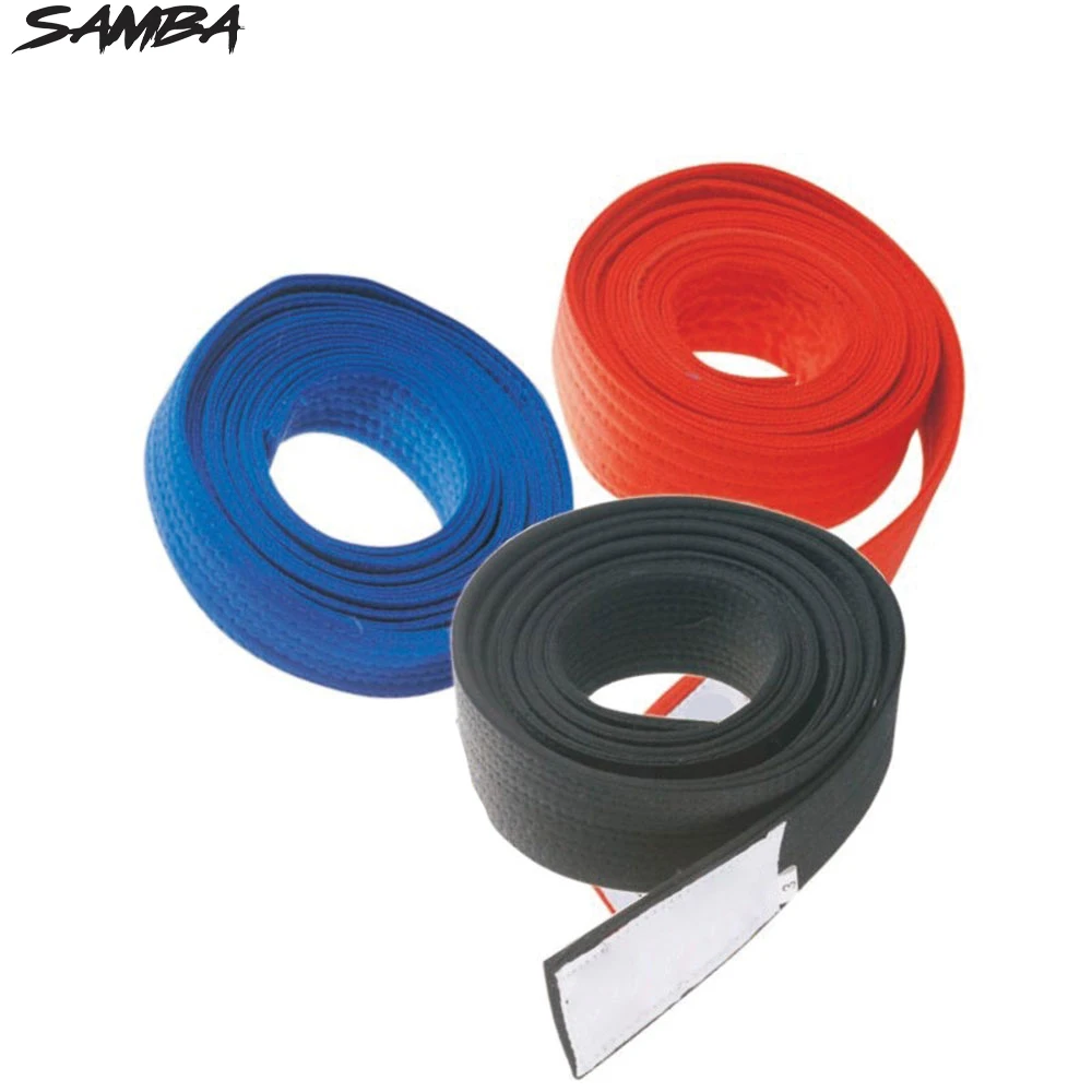 Регулируемые ремни для каратэ на заказ многоцветные с вышивкой индивидуальная упаковка услуги OEM