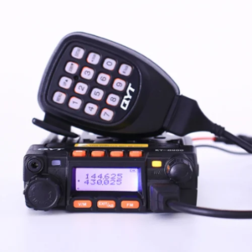 QYT KT-8900 25w 136-174MHz/400-490MHz dual band two way radio mini car radio walkie talkie