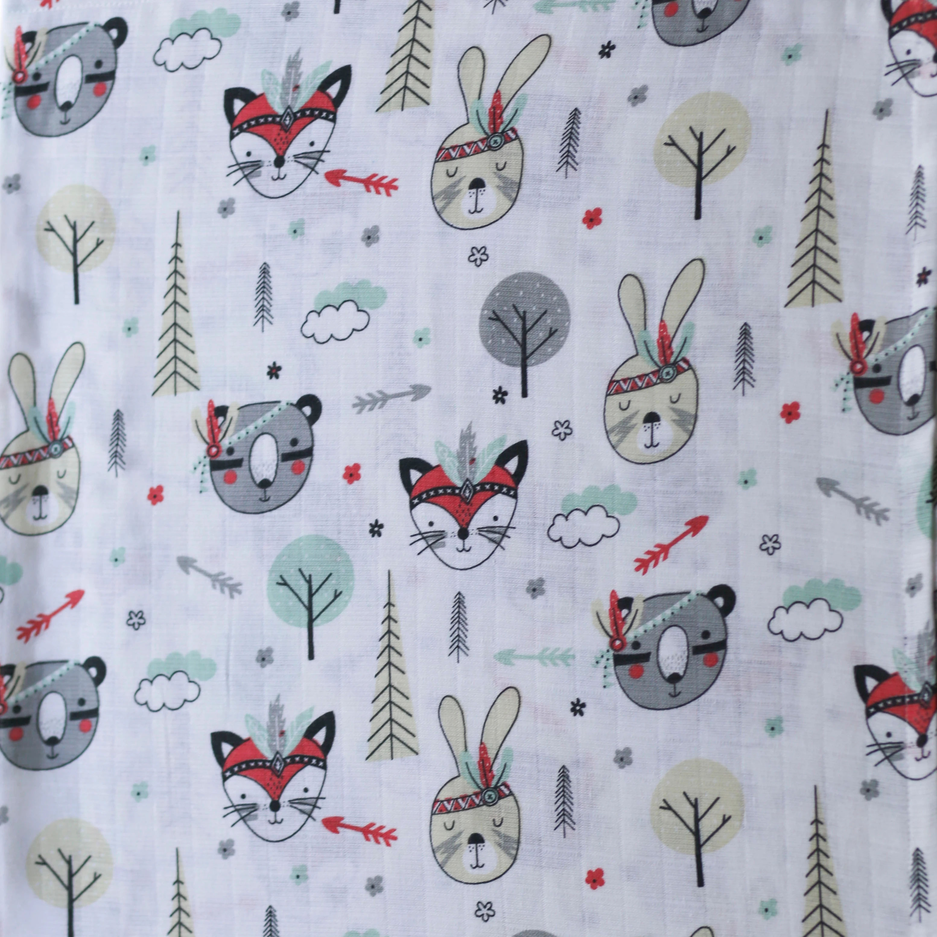Organic cotton soft muslin baby fabric wholesale high quality