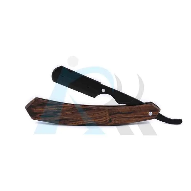 Fancy Shaving Barber Tools Hair Razor and Blades Antique Black Folding Shaving Knife Stainless Steel Straight razor