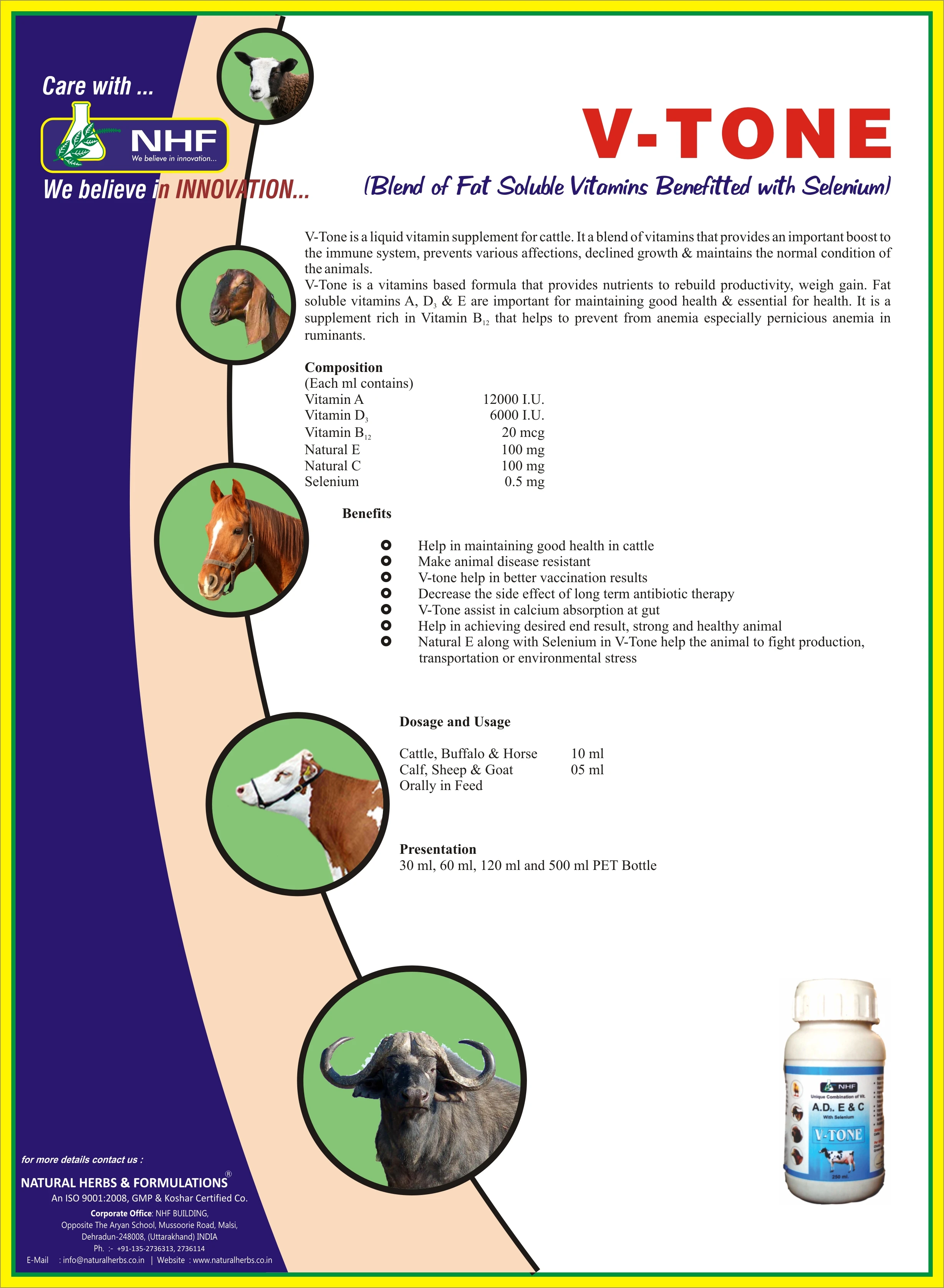 Multivitamin Supplement for Cow Sheep Cattle animals
