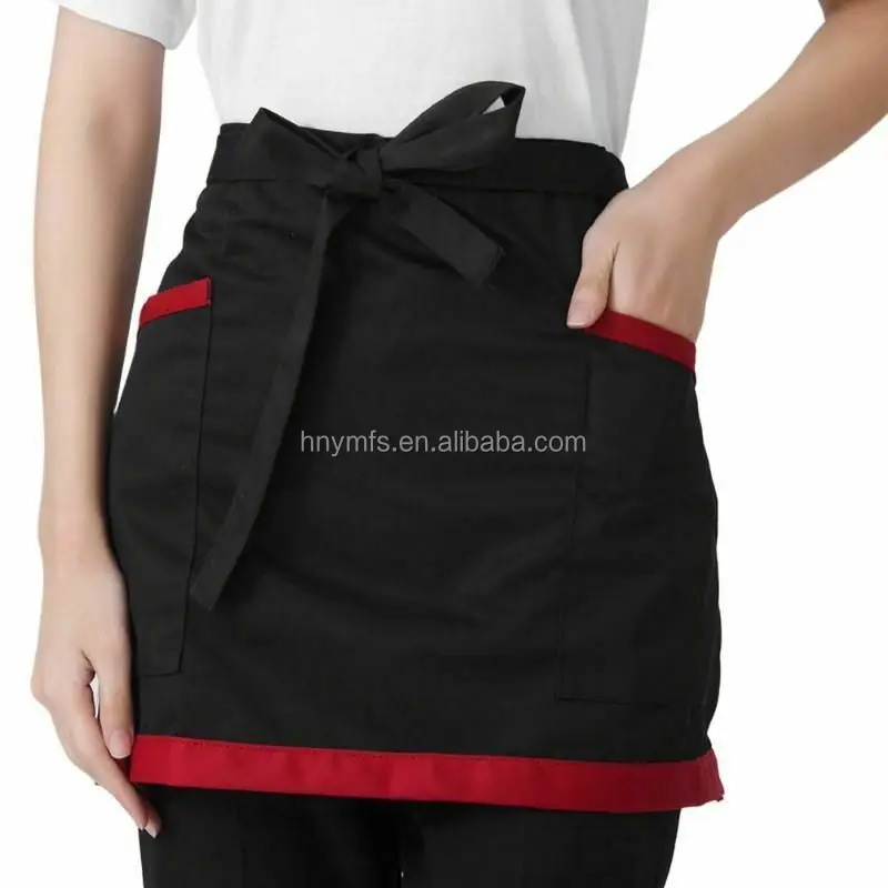 
Waiter Server Half Short Aprons Kitchen Restaurant for Women Men Waitress 