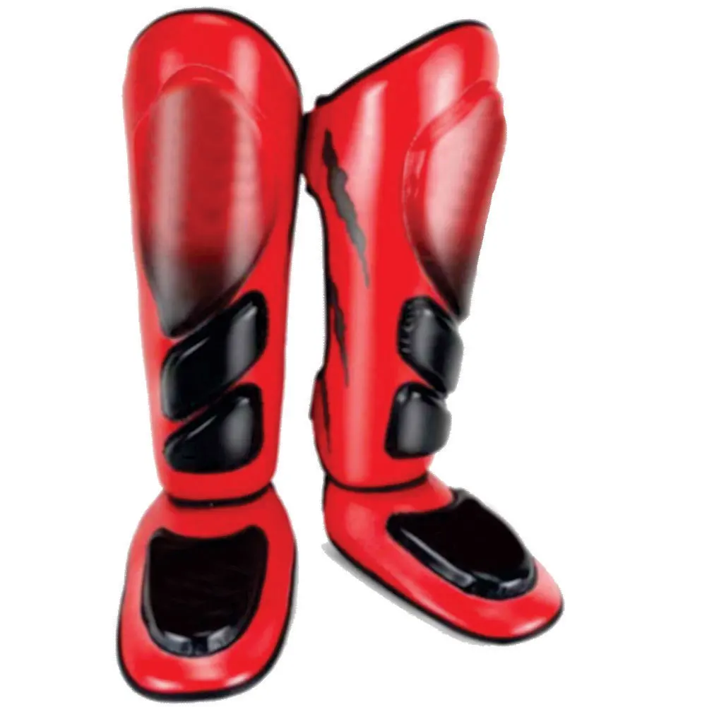 Shin Instep Foot Pads MMA Leg Guard Kick Boxing Muay Thai Training Shin Pad
