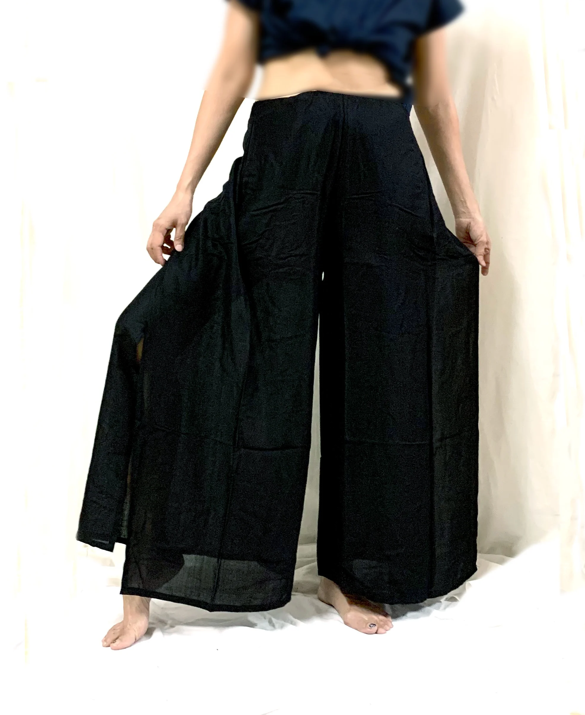 Solid colors BOHO harem wide leg gypsy yoga belly dance art fisherman skirt maxi Sarong thai Wrap tie pants