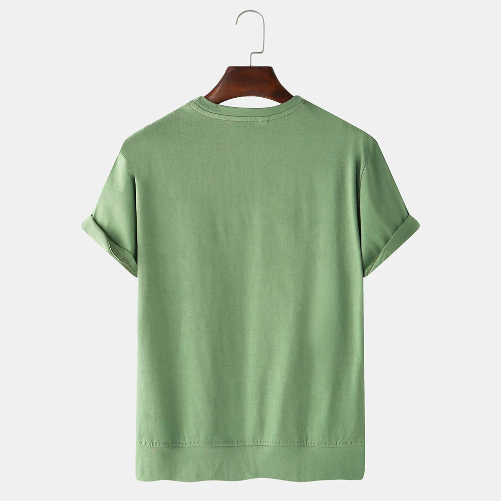 Manufacture Mens Plain Sleeves Multi Color Casual T-shirt plus size t shirts High Quality Round Neck Men Style