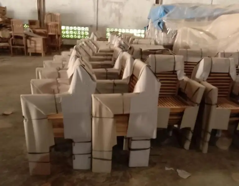 Teak wood Patio Garden Stackable Chair Indonesia Outdoor Furniture