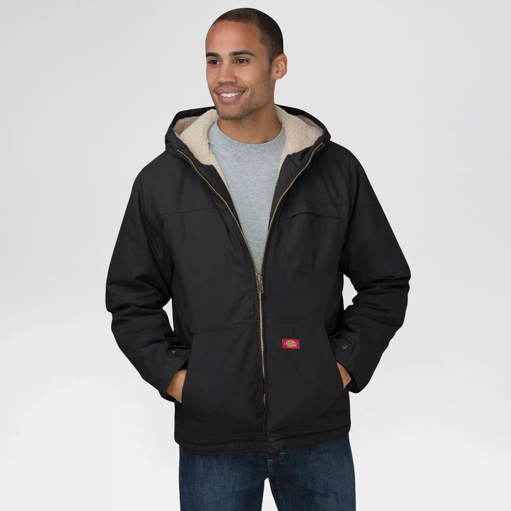 Высокое качество заказное лого черного цвета на молнии с подкладкой из искусственного меха с капюшоном для мужчин с капюшоном для продажи на цены по прейскуранту завода-изготовителя