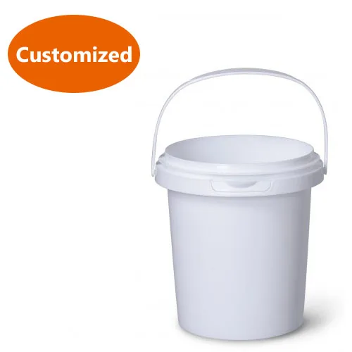 
1 liter round plastic bucket for painting 