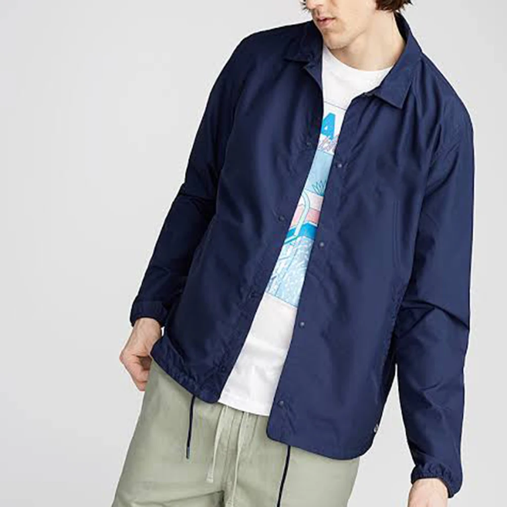 Custom Olive Green Nylon coach Jackets Screen Printing Customized coach Jackets Windbreaker High Quality Men coach Jackets