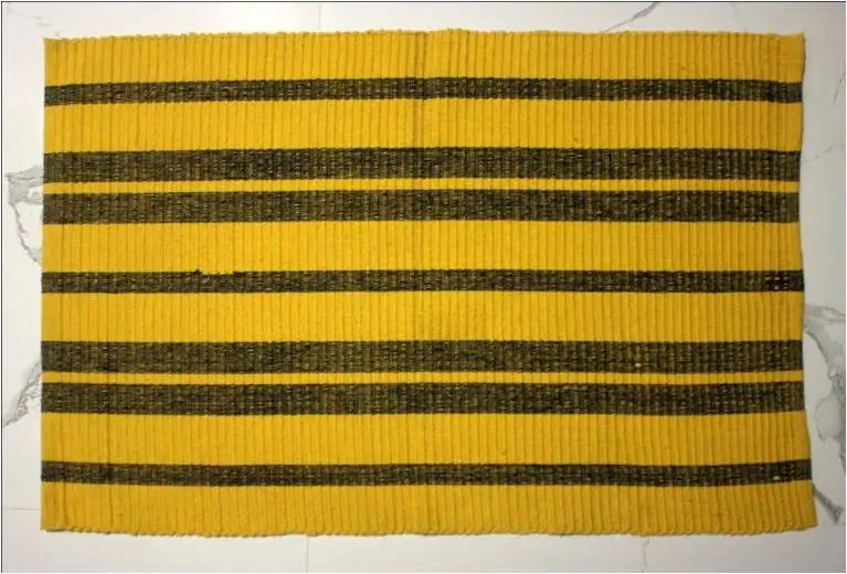 Designer BATH RUG Set Square 100% Cotton wool / Silk Anti-slip pet Friendly Hand Tufted cut Pile Hand Tufted