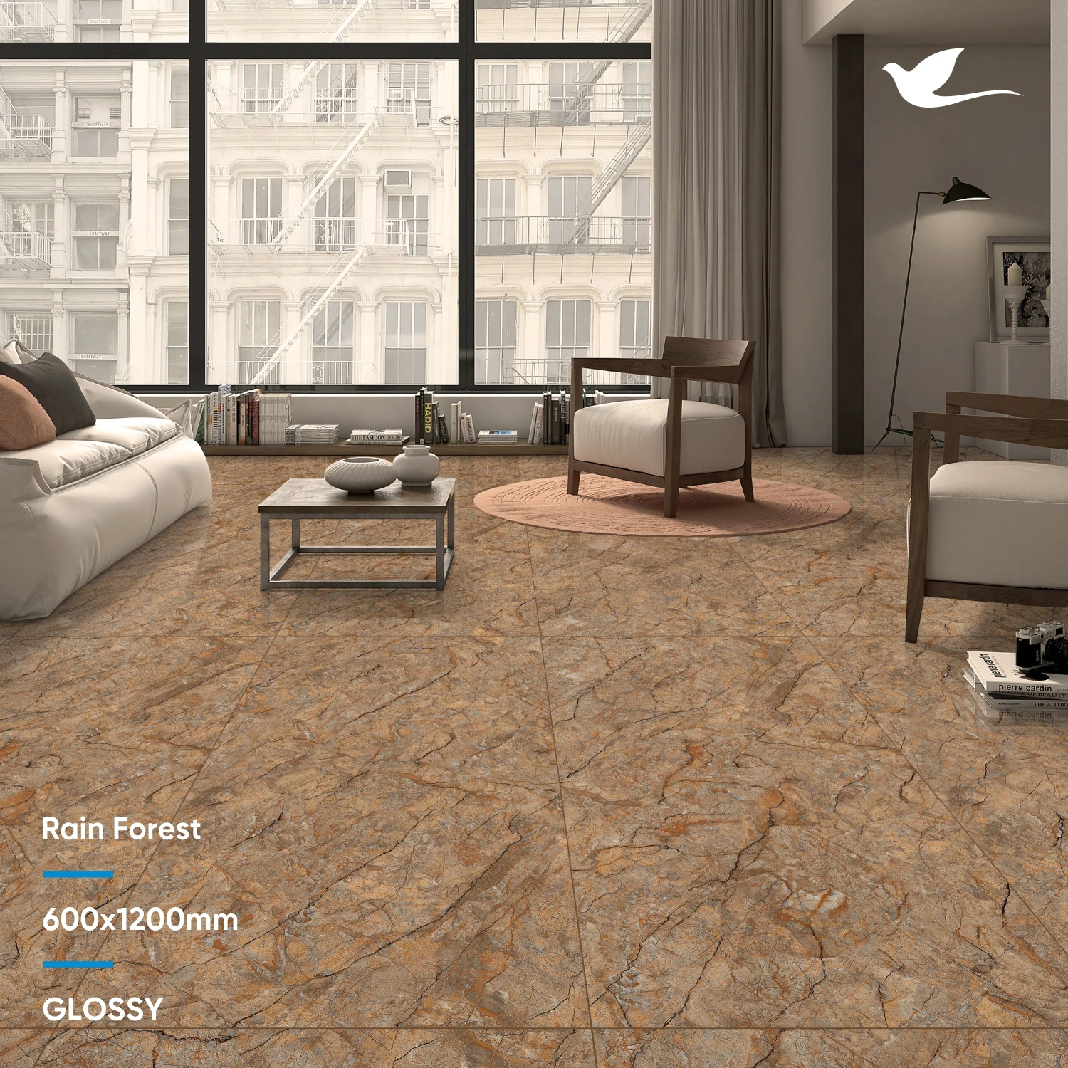 Glazed  Wholesale Price Gloss Finish Porcelain Tiles floor and wall tiles 60x60 60x120 floor tiles line stone polished porcelain