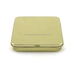 rectangle cosmetic aluminium metal tin can box for perfume