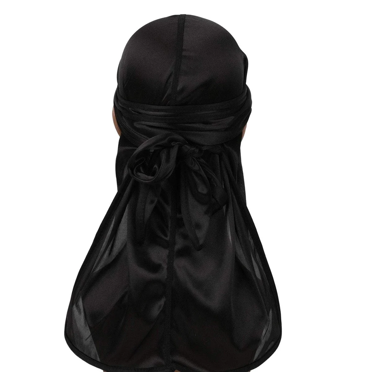 
Wholesale European and American Hip Hop Style Long Tail Solid Color Durag Women 