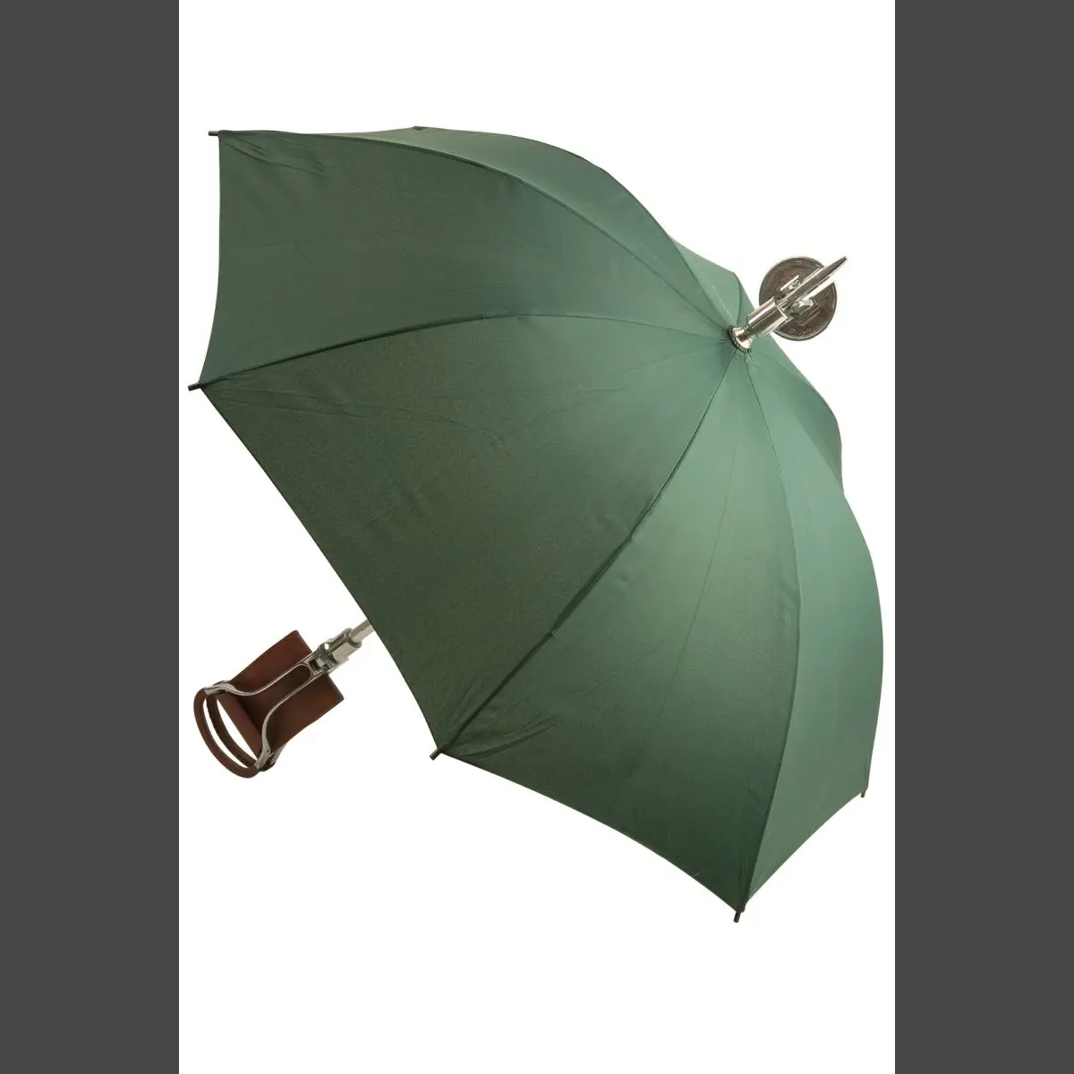 Umbrella Seat Stick Hunting Umbrella Shooting Umbrella With Leather Seat