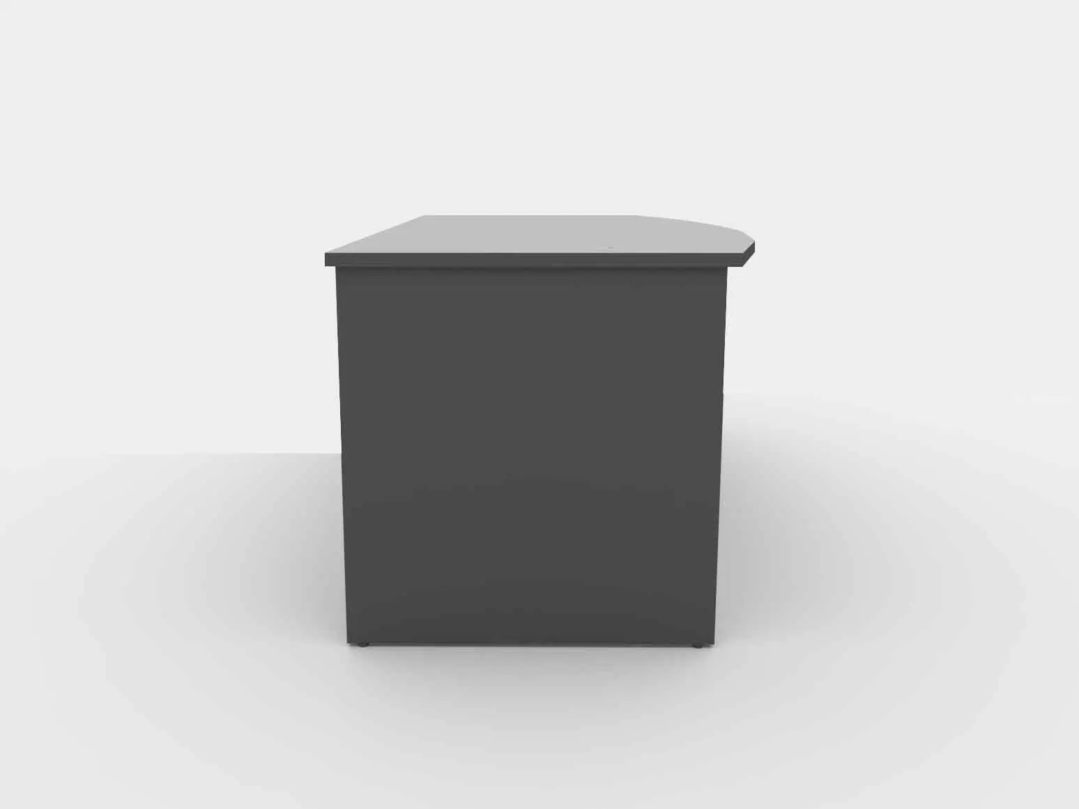 2022 New Design Furniture Modern Curve Executive Office Desk Workstation Computer Table with Modesty Panel for Workspace Area