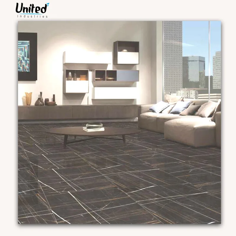 Magnetic Polished Glazed Porcelain Tiles 600 x 600 mm Flooring Tile Smooth Glossy Surface Digital Marble Stone Square Floor Tile