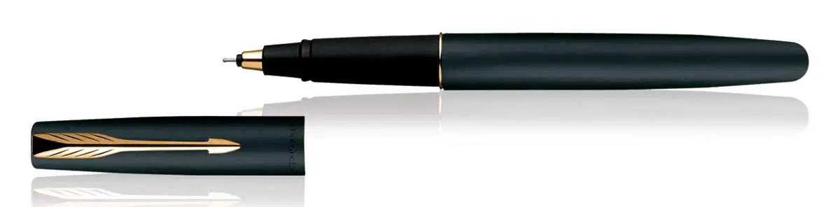 High Quality Business Executive Pen Luxury Gold Plating Metal  & Matte Black Finish Parker Roller Ball Pens
