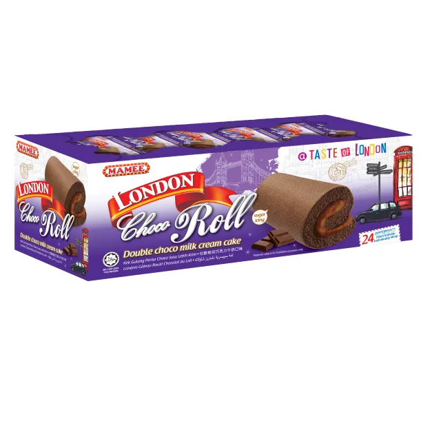  Mamee Лондон торт испечь Swiss Roll Box двойной шоколад кремовый