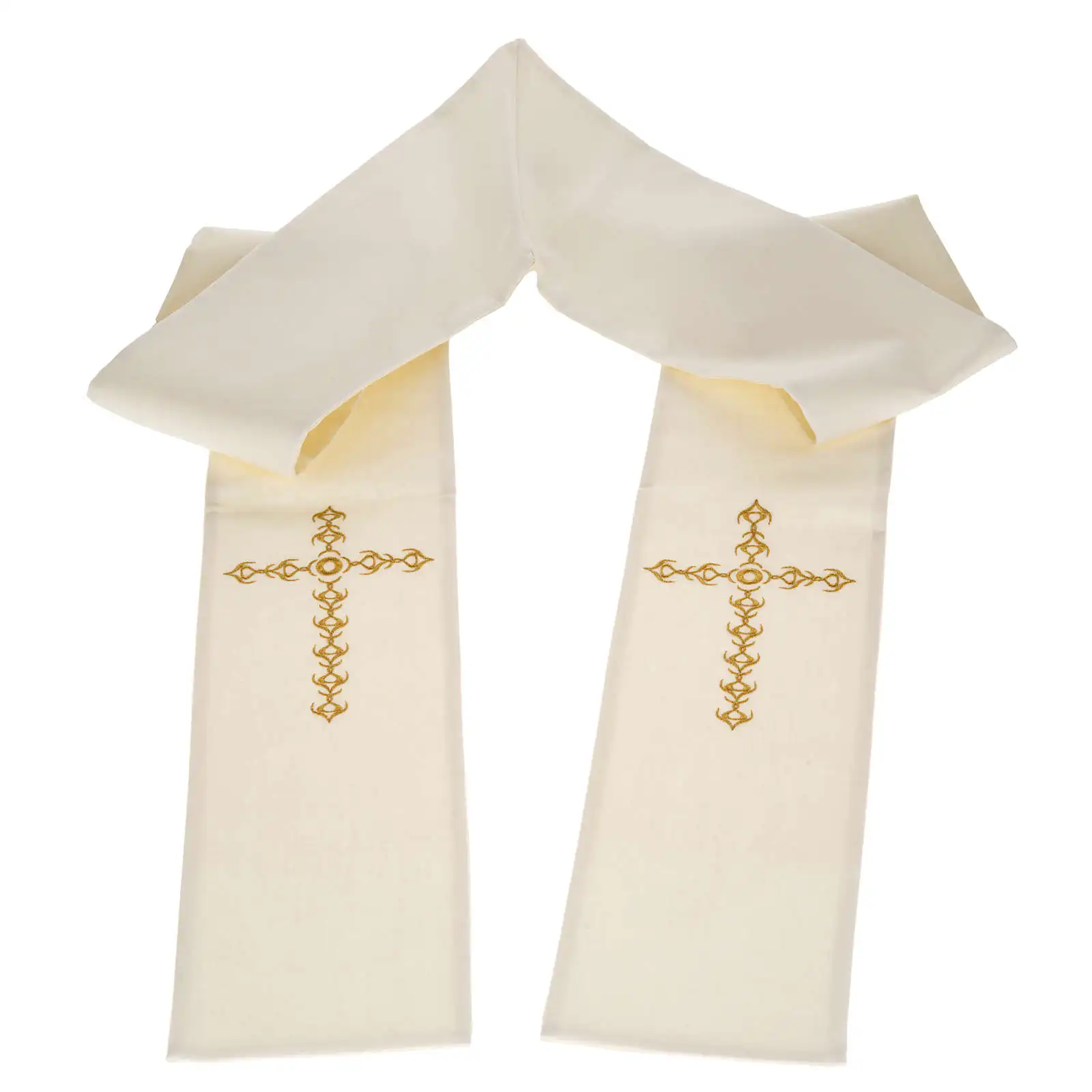 Best Quality Fabric Satin Church Priest Stoles / Custom Size Embroidery Church Stoles Catholic Overlay Stoles