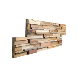 Reclaimed teak wall panel