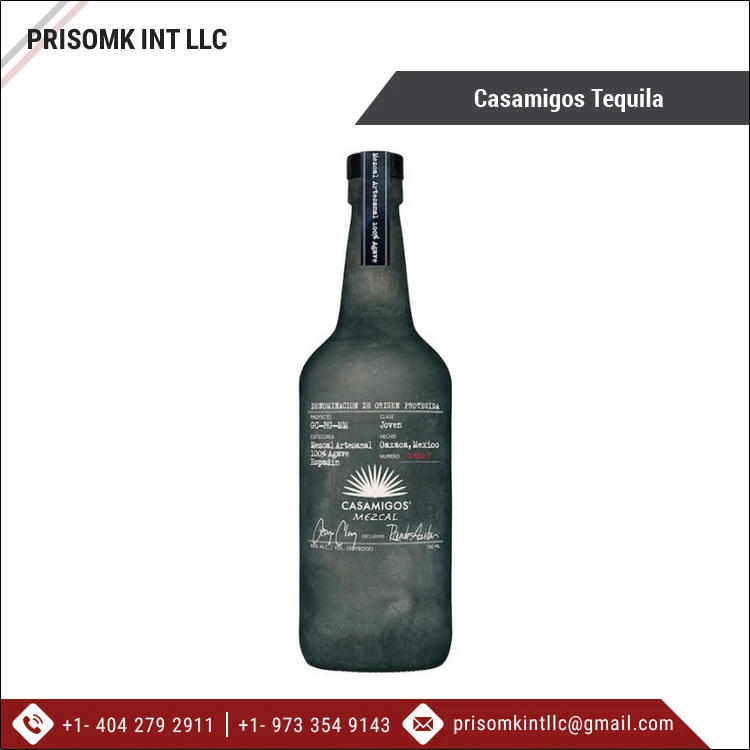 Agave Flavored 43% Alcohol Content Alcoholic Beverage Casamigos Tequila 700ml Bottle for Wholesale Purchase