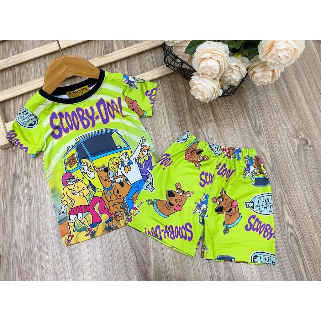 Комплекты одежды для мальчиков высокого качества из полиэстера с 3D рисунком мультфильма оптовая продажа детской простая одежда размер на заказ