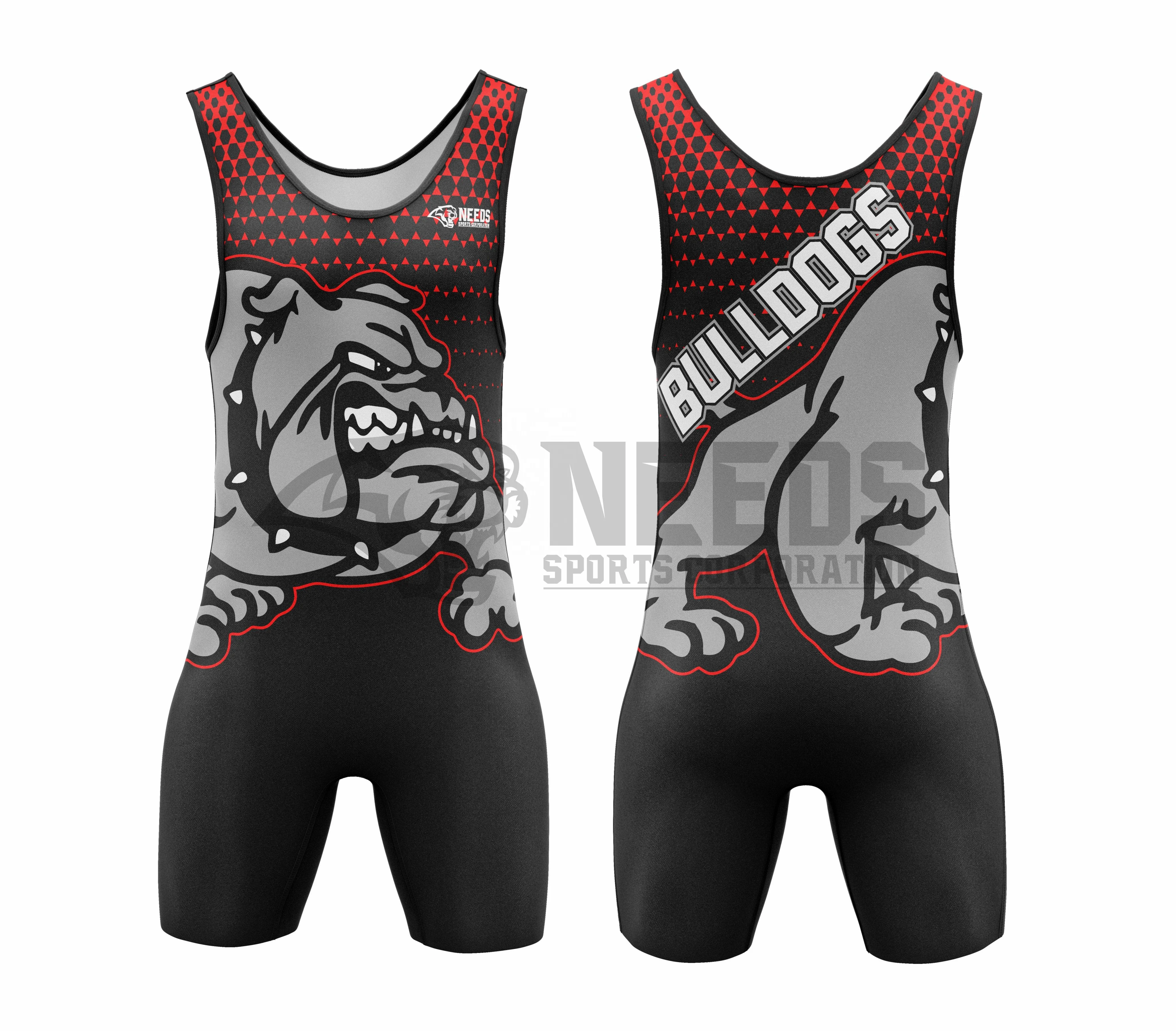 
Custom Sublimated Wrestling singlet polyester spandex made 