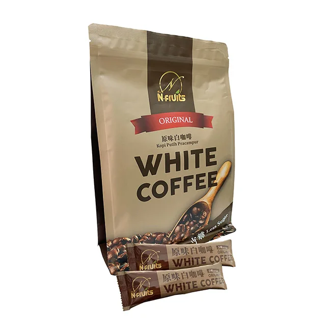 Low Calories Nfruits Coffee Instant White Coffee Less Sugar Premix Coffee In Convenient Pack Suitable For People On Diet