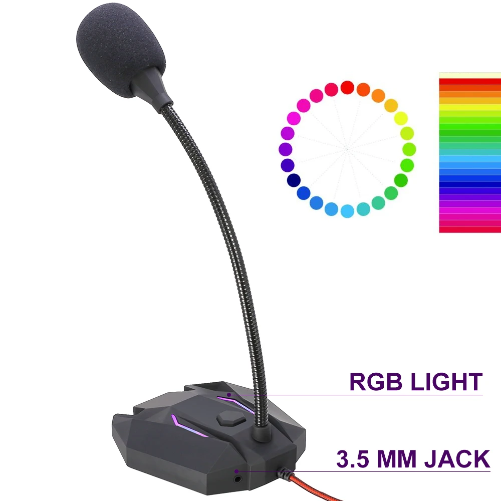 Настольный конденсаторный микрофон с подставкой и Usb-портом