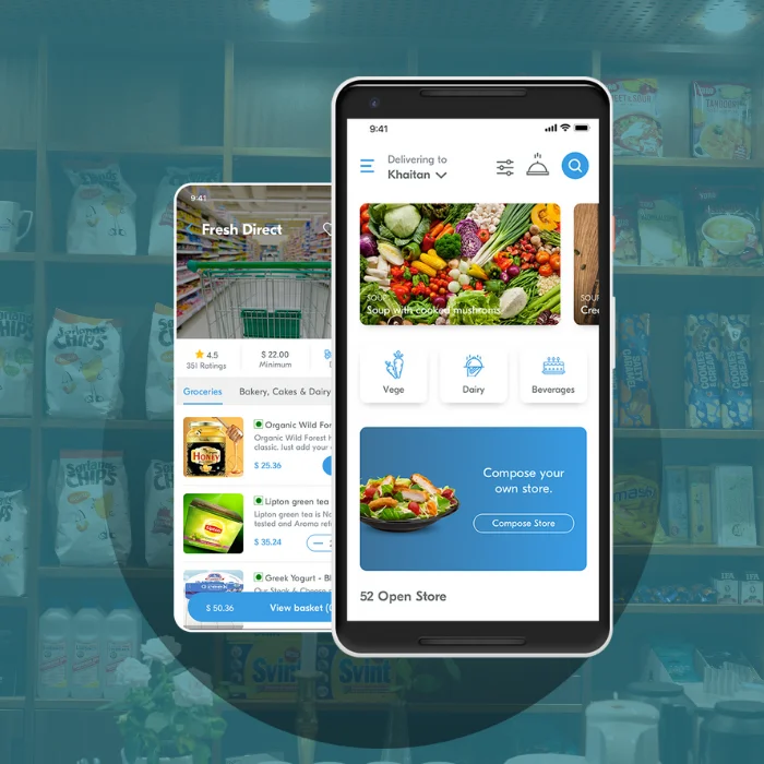Online Grocery Mobile Store App development | Grocery Delivery App | On-demand Grocery App Development solutions